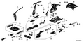 New 2013-2015 Fits Honda Civic Crossmember, L. RR. Floor (Upper), Part # 65790-TT1-A00ZZ