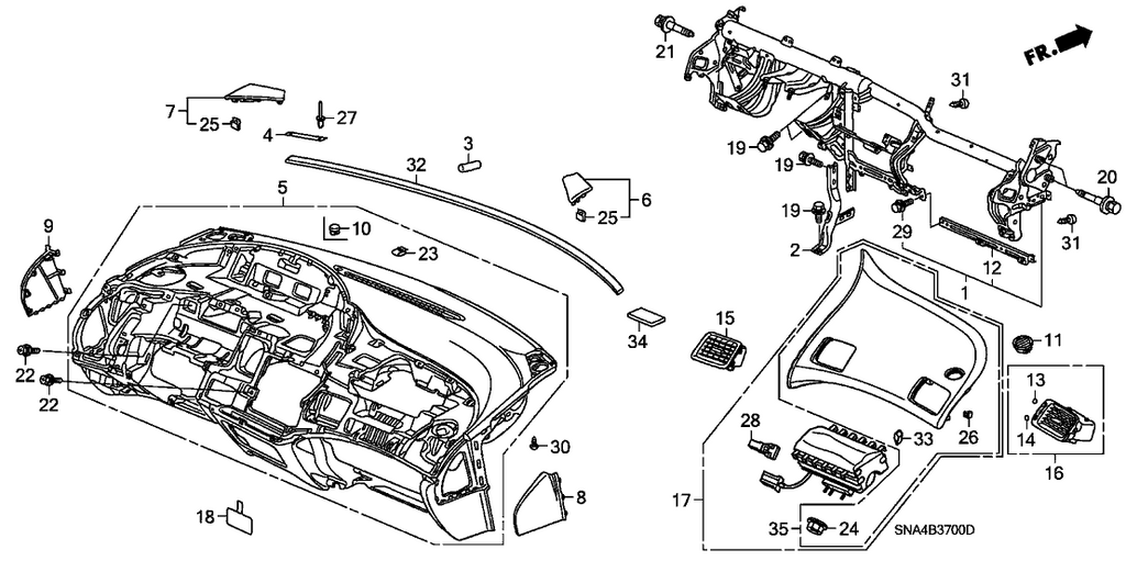 New 2006-2008 Fits Honda Civic Lid Assy., L. *YR325L* (EARTH TAUPE), Part # 77136-SNA-A01ZB