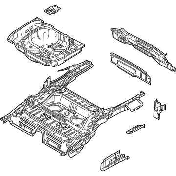Ford New 2008-2009 Fits Ford Taurus X Pan Assy - Floor, Part # 8F9Z7411215A