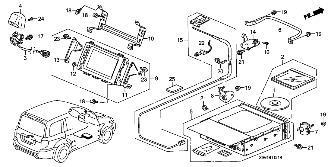 Honda New 2006 Fits Honda Pilot Garnish, Camera *NH662P* (SAGE BRUSH PEARL), Part # 39531-S9V-A01ZE