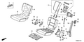 Honda New 2011-2013 Fits Honda Odyssey Cover, Right Rear Seat Cushion Trim (Warm Gray), Part # 82131-TK8-A01ZA