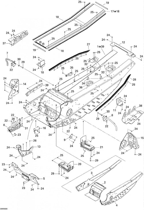 Fits 2005-2006 Ski-Doo GSX 500SS / GSX 600 HO Models Gasket, OEM Part # 293200096