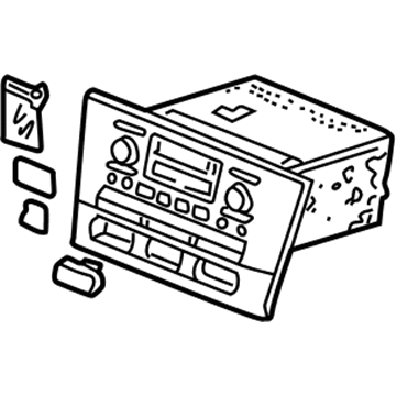 Acura New 2004 Fits Acura RL Tuner Assembly, Automatic Radio Black Pioneer, Part # 39100-SZ3-A60ZA