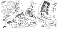New 2008-2010 Fits Honda Odyssey Right Front Seat-Back Pad (With OPDS Sensor), Part # 81127-SHJ-A42