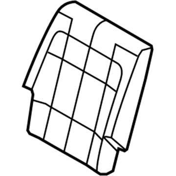 Ford New 2009 Fits Ford Flex Cover Assembly - Rear Seat Back Position Driver Side, Part # 8A8Z7466601KB