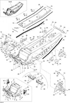Fits 2005-2007 Ski-Doo Mach Z 1000 SDI / Mach Z 1000 SDI Adrenaline & X Models RH Engine Support, OEM Part # 518323716