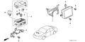 Honda New 1998 Fits Honda Civic ABS Unit, Part # 39790-S04-G02