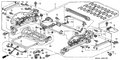 New 2003-2007 Fits Honda Accord Cover, RR. Foot Driver *NH361L* (Manual) (CF GRAY), Part # 81595-SDA-A01ZB