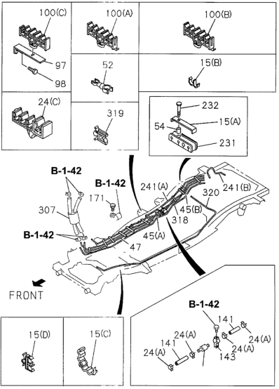 Honda New 1995 Fits Honda Passport Hose Assy., Fuel, Part # 89713-12192