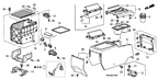 New 2007-2009 Fits Honda CR-V Pocket Assy., Center Console *YR346L* (DARK WQ TITANIUM), Part # 83451-SWA-A01ZC