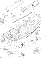 Fits 2003-2007 Ski-Doo MX Z 440 Racing / MX Z 440X Racing Models LH Bracket, OEM Part # 518323188