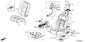Honda New 2012 Fits Honda CR-Z Cover Set, Passenger Side Trim (Shiny Black Metallic) (Side Airbag), Part # 04811-SZT-A00ZB
