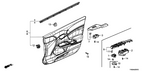 New 2013 Fits Honda Civic Lining Assy., R. FR. Door (Typeb), Part # 83500-TR3-A31ZC
