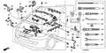 New 2007-2008 Fits Honda Fit Holder K, Engine Wire Harness, Part # 32136-RME-A00
