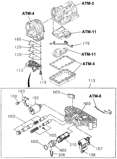 Honda New 1994-1997 Fits Honda Passport Valve Asm Cont,A/T, Part # 89602-33970