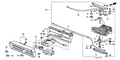 Honda New 1986-1989 Fits Honda Accord Heater Illumination Assembly, Part # 79650-SE0-901