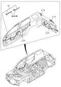 Honda New 1998-1999 Fits Honda Passport Rear Door Wire Harness, Part # 89713-79844