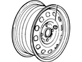 Ford New 2000-2004 Fits Ford Focus Wheel Assy Base No. 1007 Position Front and Rear, Part # YS4Z1007HA