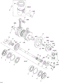 Sea-Doo - OEM schematic diagram - Part # 2572-420916430 - 01- Crankshaft And Pistons - Ref # 22