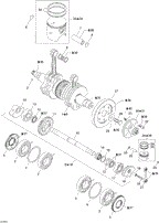 Sea-Doo - OEM schematic diagram - Part # 2572-420916430 - 01- Crankshaft And Pistons - Ref # 22
