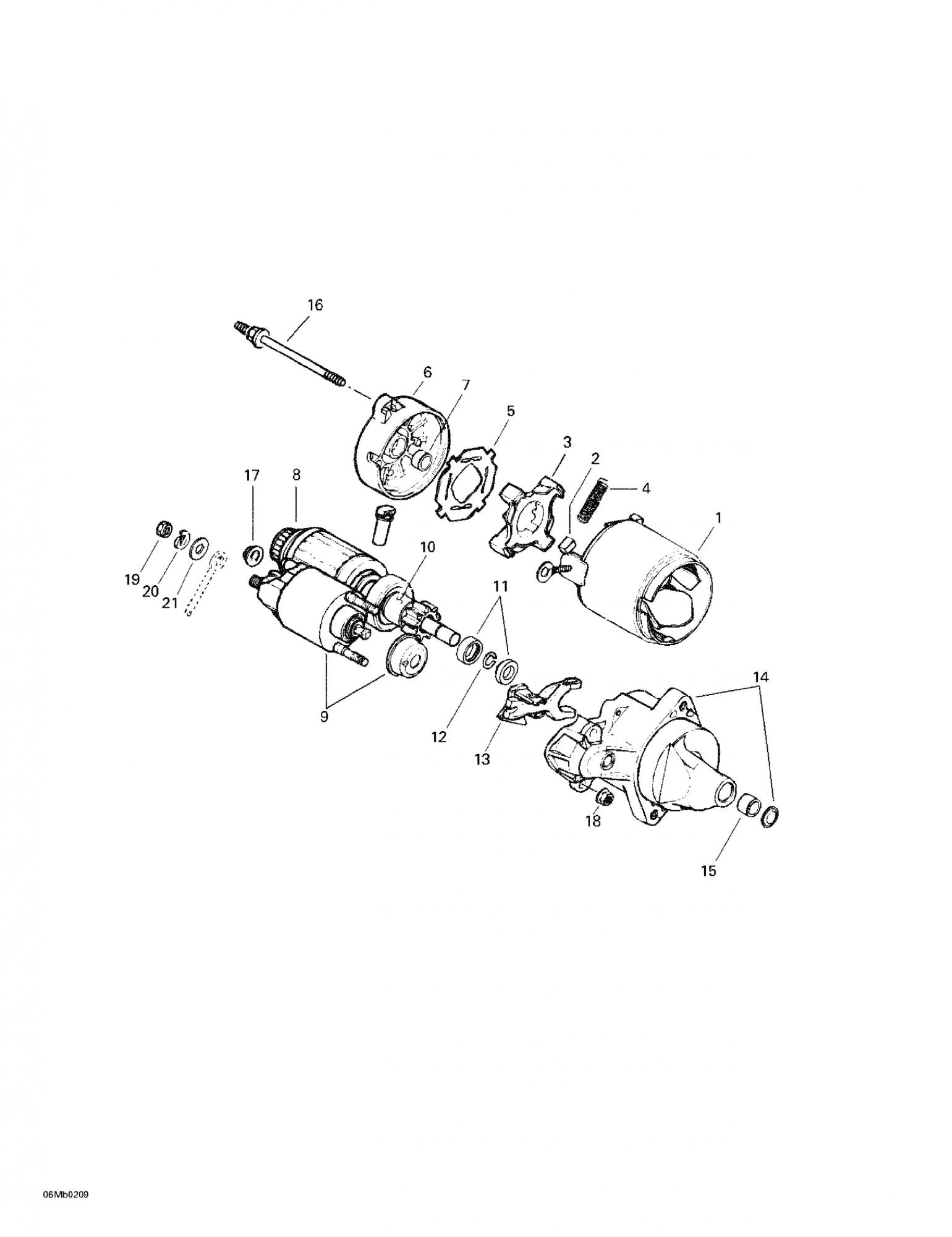 Fits 2000-2006 Ski-Doo Formula Deluxe 500/600/700 / Formula Deluxe 600/700 Models Brush Kit, OEM Part # 410213107