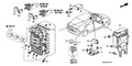 Honda New 2006 Fits Honda Civic Fuse Box Assembly, Part # 38200-SNA-A02