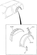 Honda New 1994-1997 Fits Honda Passport Support, L. Carrier Bracket, Part # 89437-10732