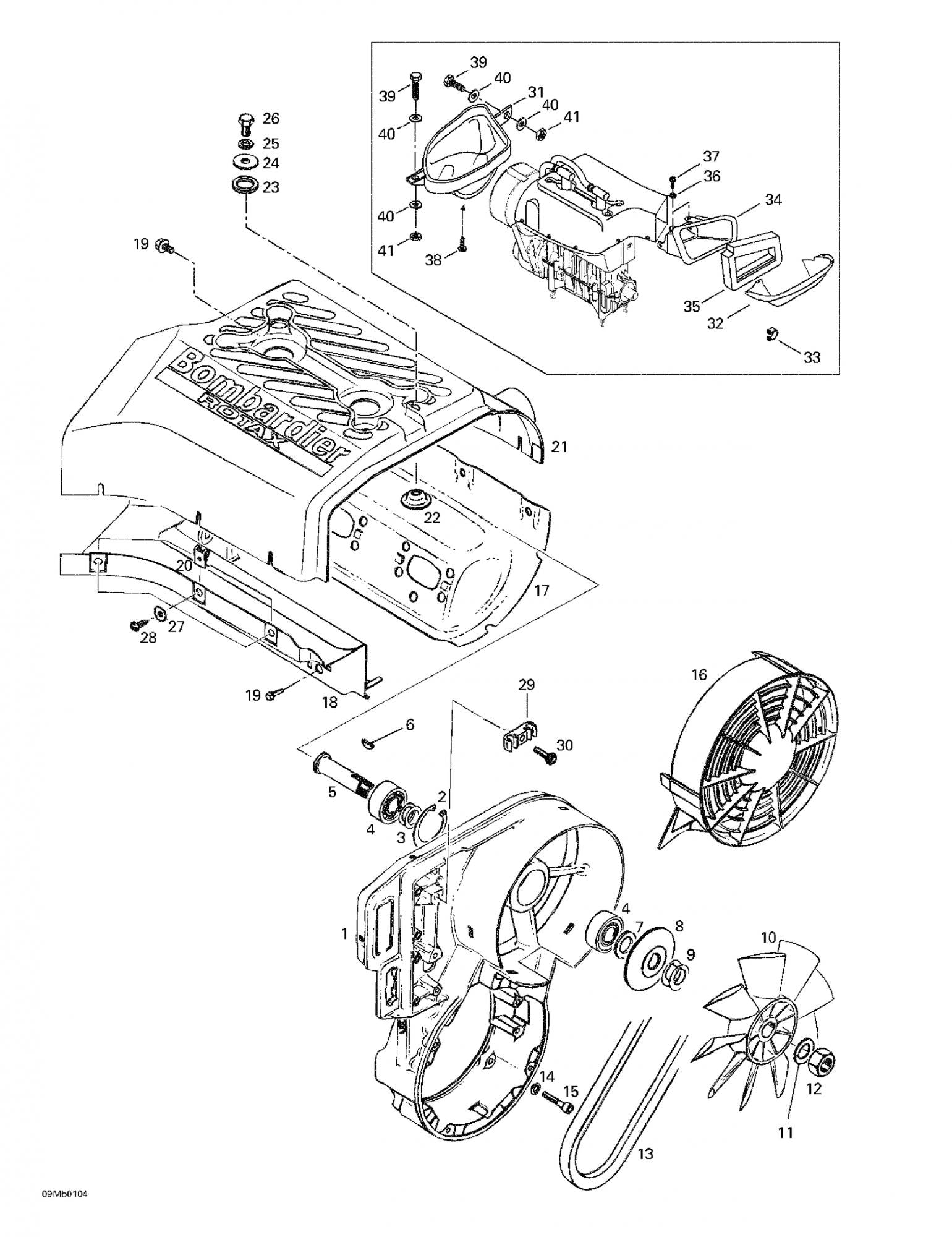 Fits 1996-2007 Ski-Doo Formula Deluxe 380 F / Formula Deluxe 380/500 Models Clamp, OEM Part # 420860940