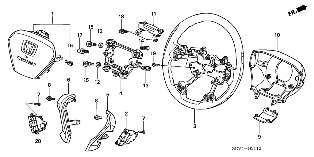 New 2003-2006 Fits Honda Element Finisher, L. *NH486L* (W/O Switch) (EX DARK METAL), Part # 78505-S9V-A01ZC