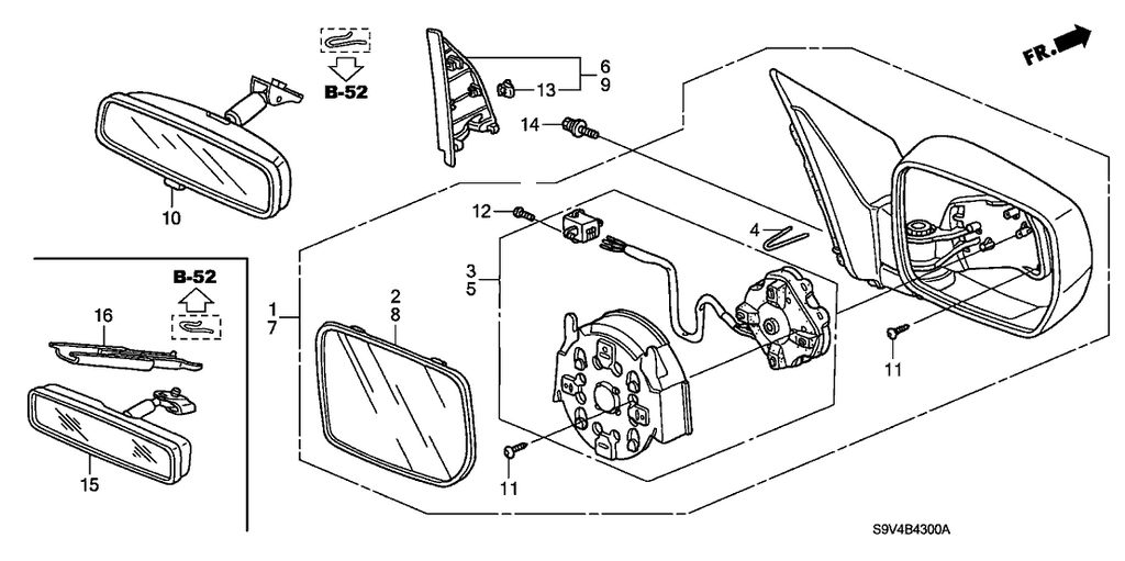 New 2003-2008 Fits Honda Pilot Actuator Sub-Assembly, Driver Side, Part # 76215-S9V-A01