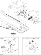 Fits 2007-2009 Ski-Doo EXPEDITION SPORT 550F / Expedition Sport V-800 Models Hitch, Black, OEM Part # 511000519