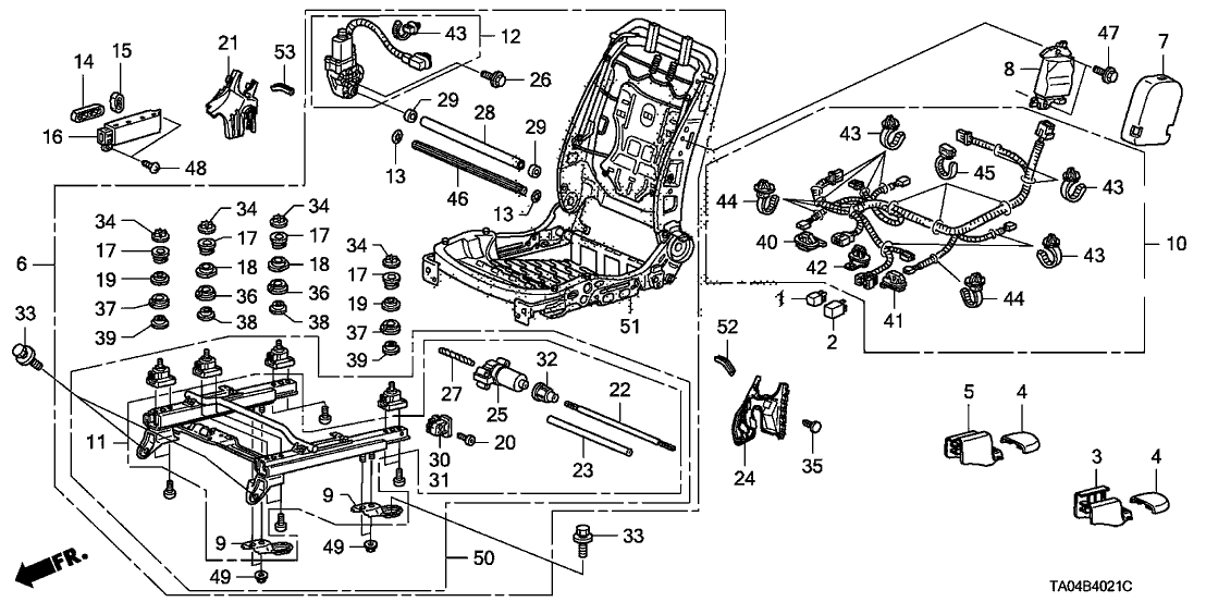 Honda New 2008-2015 Fits Honda Accord Motor, Reclining, Part # 81212-TA5-A71