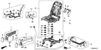 New 2011-2013 Fits Honda Odyssey Cover, R. FR. Seat Foot *NH767L* (RR) (TRUFFLE), Part # 81196-TK8-A41ZB