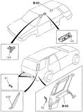 Honda New 1994-1997 Fits Honda Passport Box, R. Ventilation, Part # 89431-65042