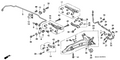 Honda New 1992-1995 Fits Honda Civic Right Rear Arm (Lower), Part # 52350-SR0-A10