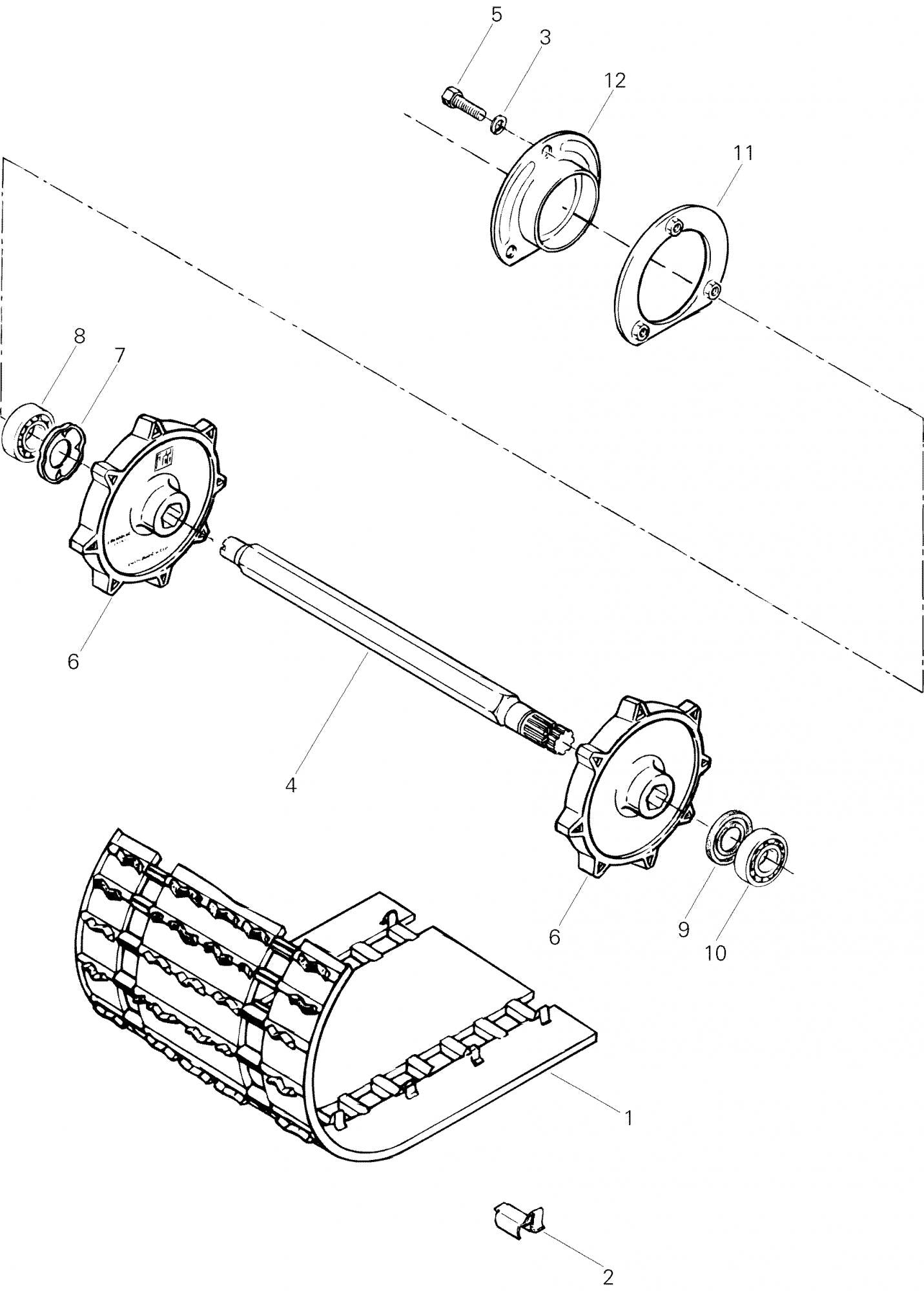 Fits 1996-2005 Ski-Doo Tundra / Tundra II LT Models Drive Axle, OEM Part # 504151800