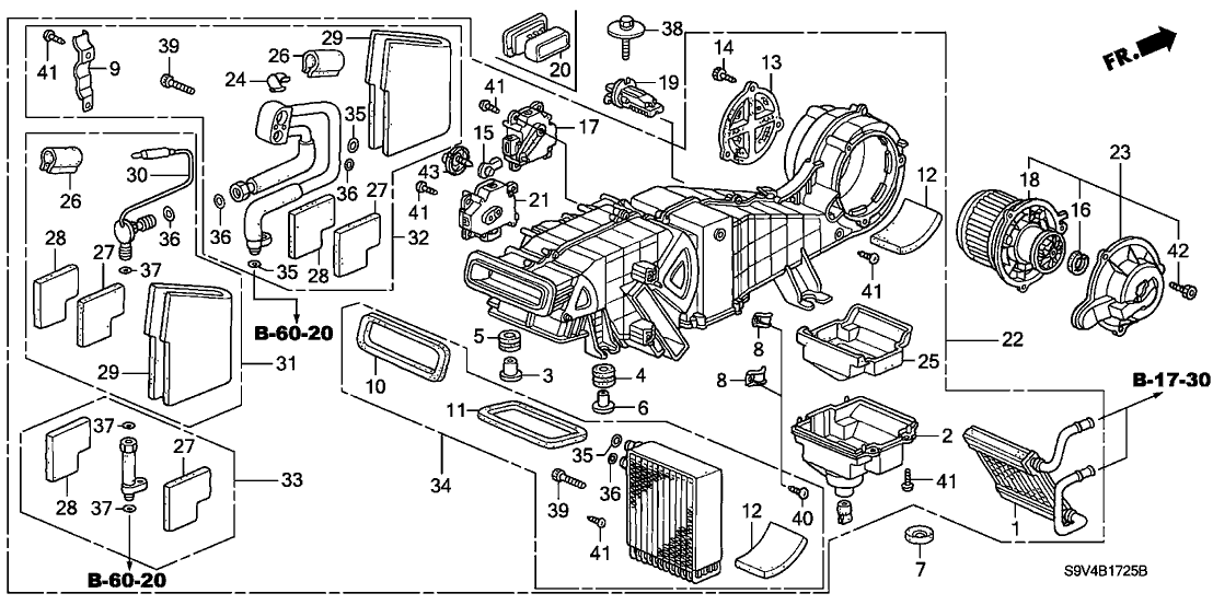 Honda New 2003-2008 Fits Honda Pilot Resistor, Blower, Part # 79330-S9V-A01