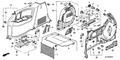 Honda New 2008-2010 Fits Honda Odyssey Holder Assembly, Passenger Side Cup (Atlas Gray), Part # 84611-SHJ-A01ZE