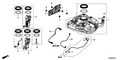 Honda New 2012 Fits Honda Civic Fuel Tank Set, Part # 17044-TR0-L70