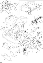 Fits 2003-2004 Ski-Doo Grand Touring 500/600/700 / Legend 380F Models Indicator Support, OEM Part # 517303592