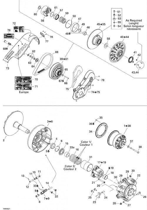 Fits 2005-2007 Ski-Doo Ramp 433 North America, OEM Part # 417222799