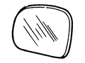 Ford New 1995-2003 Fits Ford Windstar Glass Assy - Rear View Outer Mirror Base No. 17k707 Position Passenger Side, Part # F58Z17K707C