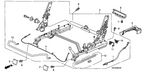 New 2004-2008 Fits Honda Pilot Cable C, L. Middle Seat Walk-In, Part # 81769-S9V-A01