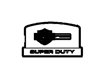 New 2004-2007 Fits Ford F-250 Super Duty Plate - Vehicle Identification Base No. 18598, Part # 4C3Z18598AA