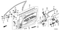 Honda New 2008-2012 Fits Honda Accord Bracket, L. Grip (Lower), Part # 83566-TE0-A51
