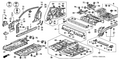 Honda New 2000-2006 Fits Honda Insight Reinforcement, R. FR. Pillar (Lower), Part # 64115-S3Y-300ZZ
