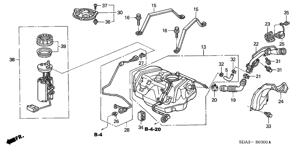 New 2006-2007 Fits Honda Accord Tube, Fuel Feed, Part # 17707-SDB-A01