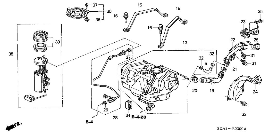 New 2006-2007 Fits Honda Accord Tube, Fuel Feed, Part # 17707-SDB-A01