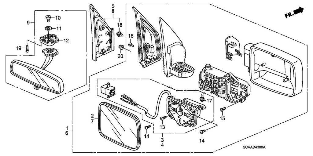 New 2003-2011 Fits Honda Element Actuator Set, Driver Side, Part # 76215-SCV-A01