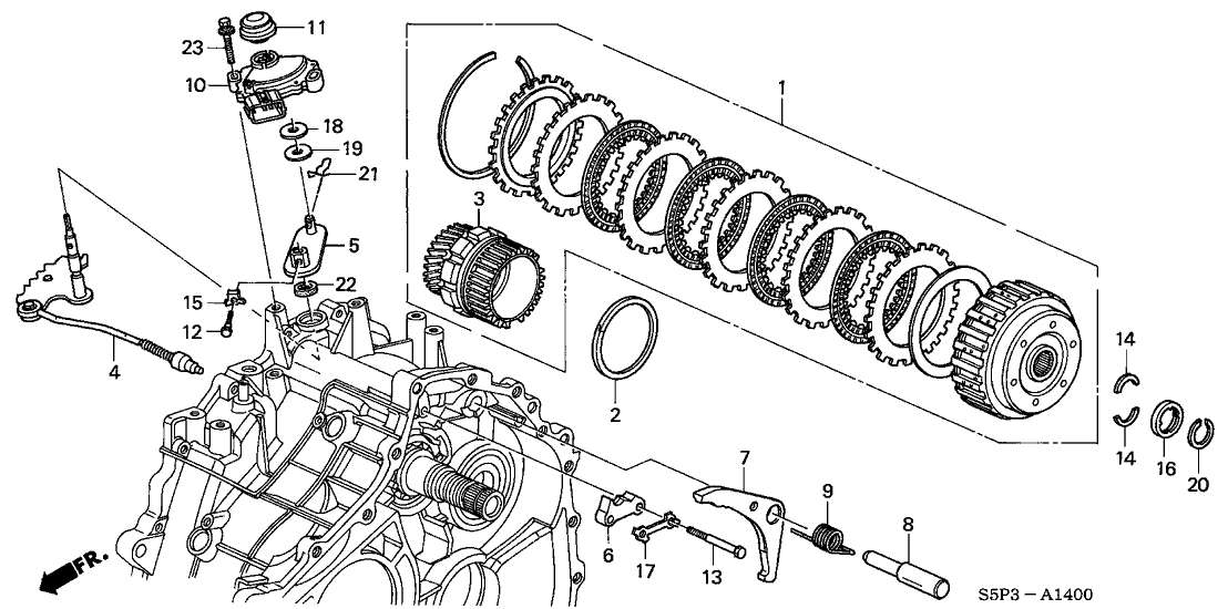 Honda New 2001-2005 Fits Honda Civic Control Shaft, Part # 24410-PLY-000